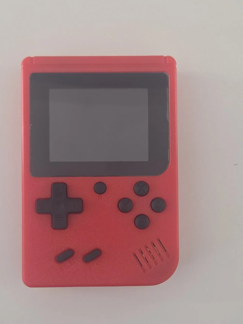 Red Handheld Retro Game Console - Portable Gaming System